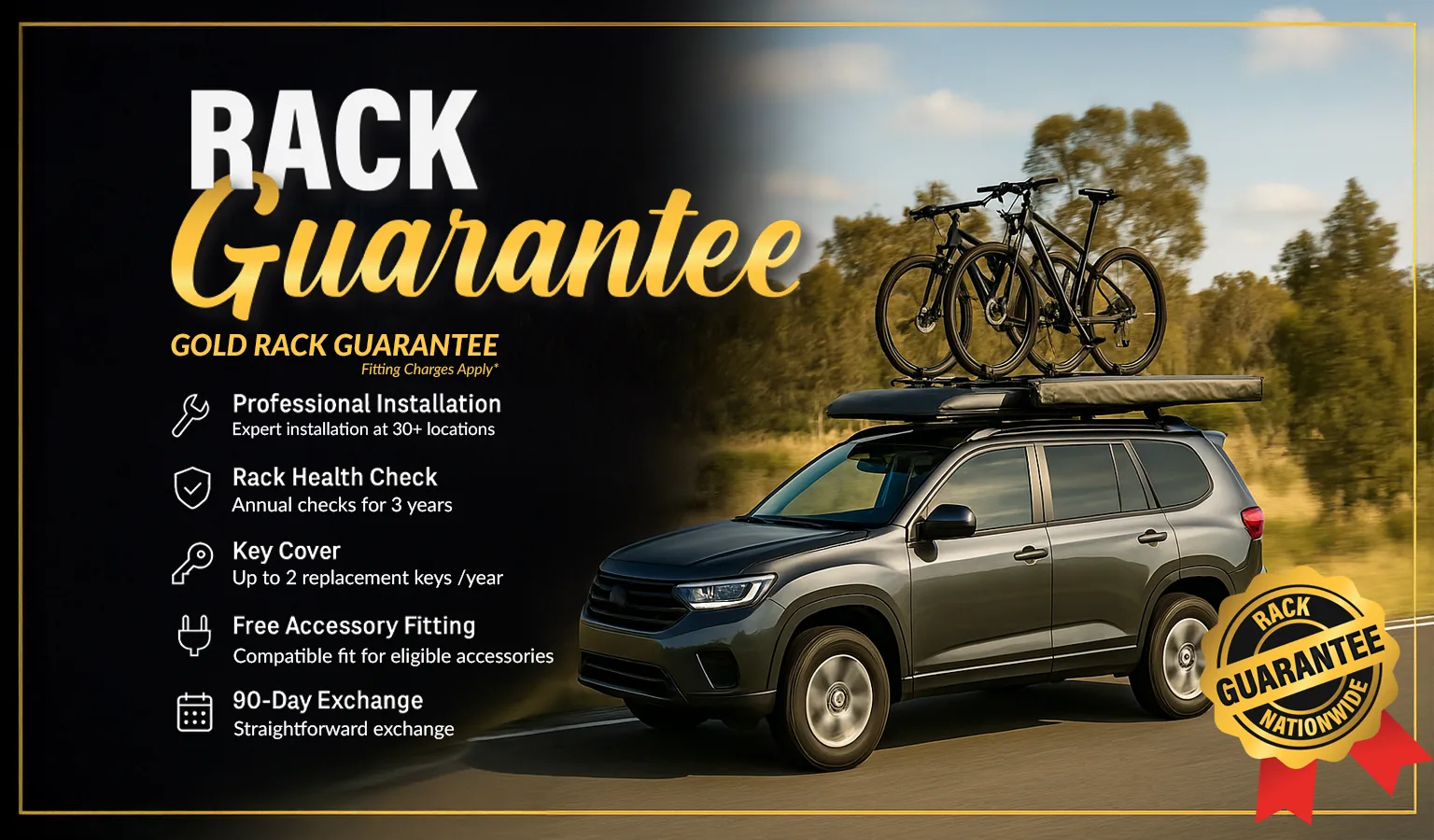 Gold Rack Guarantee – Book Fitting, Get Total Confidence